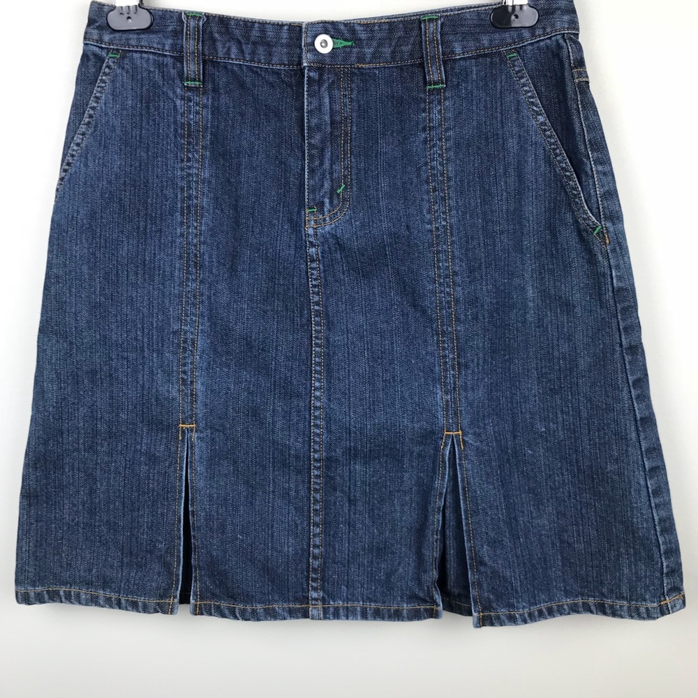 Vintage Eddie Bauer Denim jean skirt size 8P